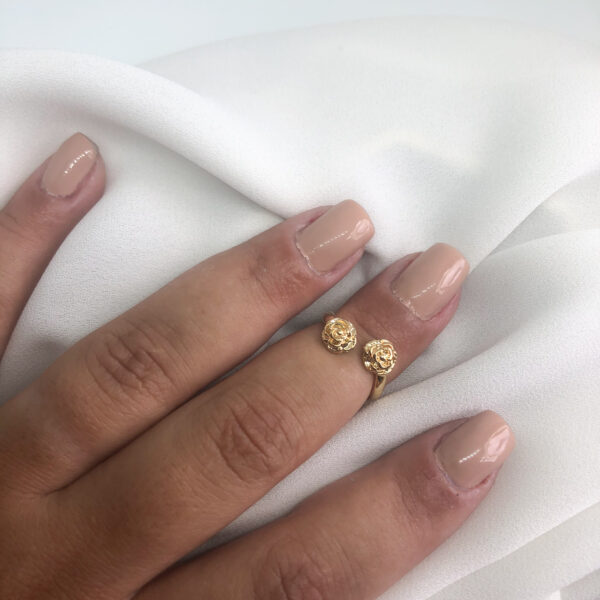 Anel Falange Karlotta Isadora Folheado Ouro 18K