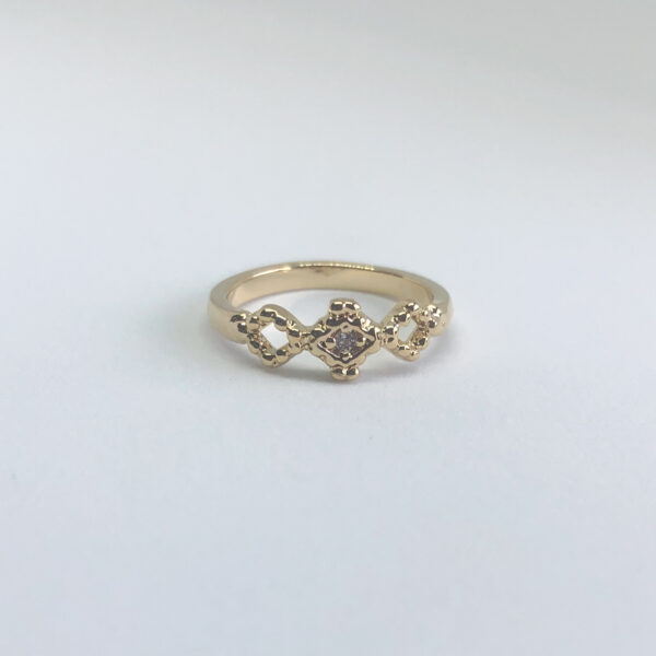 Anel Falange Karlotta Eveline com Zircônia Folheado Ouro18K