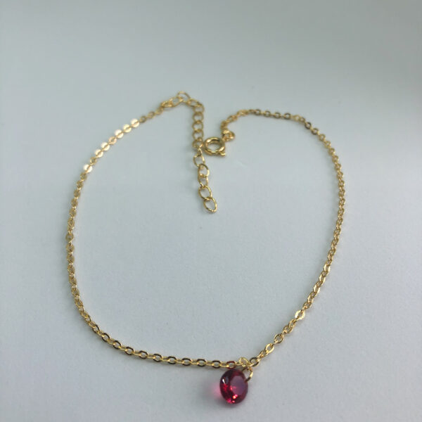 Tornozeleira Karlotta Penelope Folheado Ouro 18K