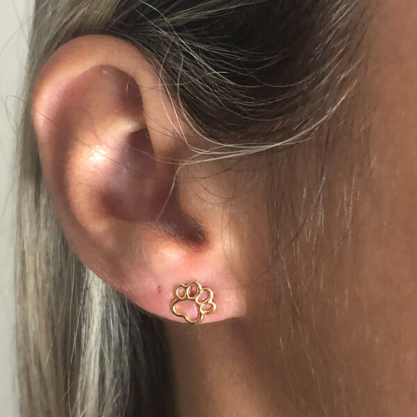 Brinco Patinha Karlotta Marieva Folheado Ouro 18K