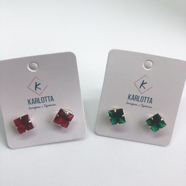 Brinco Karlotta Liz Folheado Ouro 18K