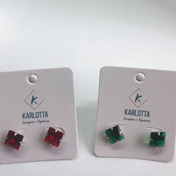 Brinco Karlotta Liz Folheado Rodio Branco