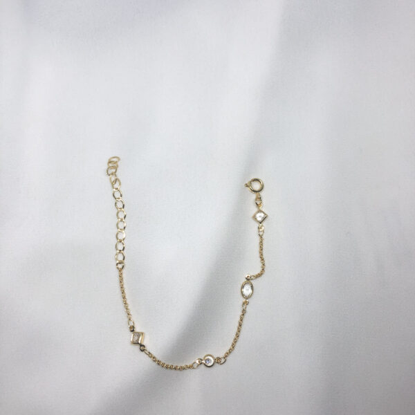 Pulseira Karlotta Heloisa com Zircônias Folheado Ouro 18K