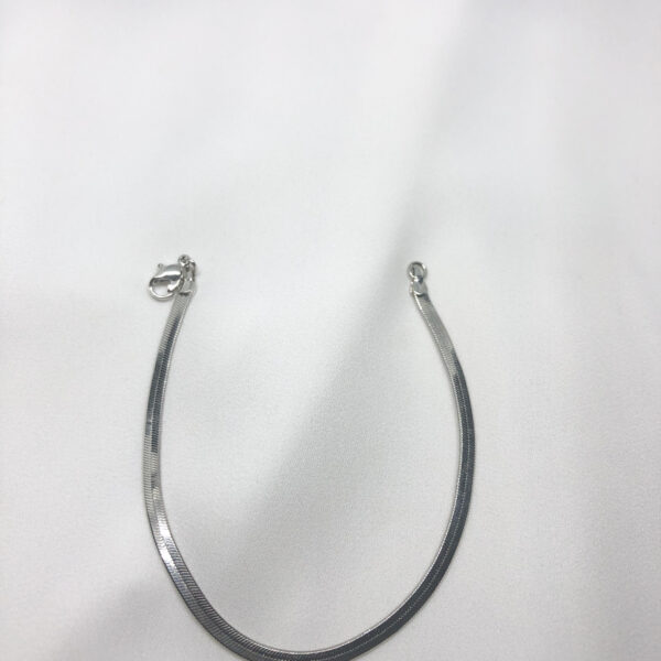 Pulseira Karlotta Elisa Folheado Rodio Branco