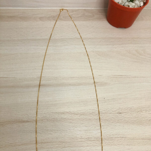 Colar Karlotta Janaína Folheado Ouro 18K