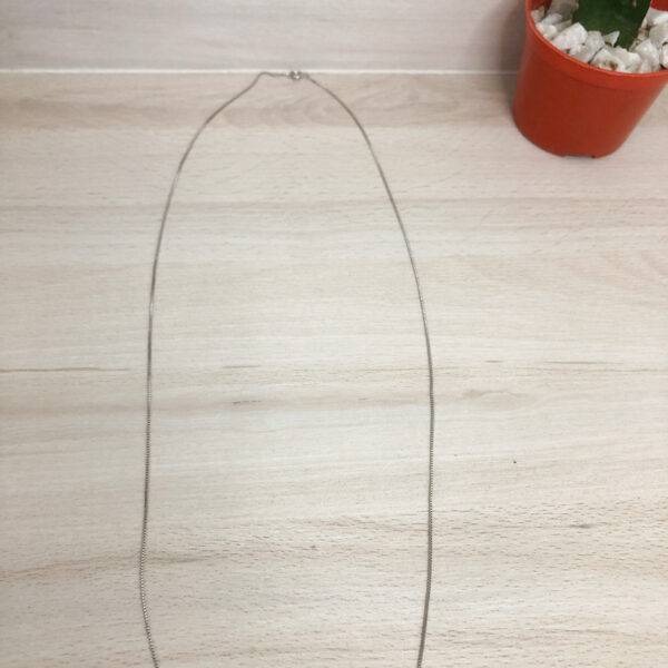 Colar Karlotta Janaína Folheado Rodio Branco