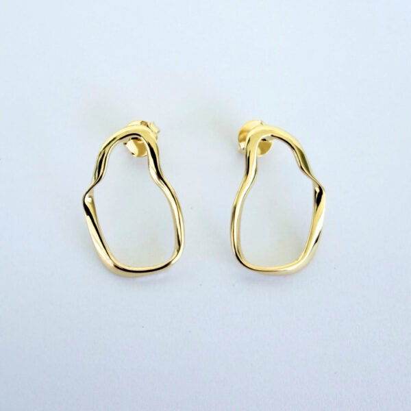 Brinco Karlotta Suzy Argola Banhado a Ouro 18k